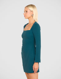 Dessy Long Sleeve Mini Dress