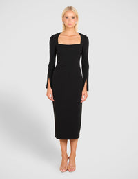 Essy Long Sleeve Midi Dress