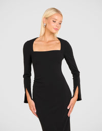 Essy Long Sleeve Midi Dress
