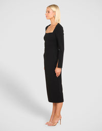 Essy Long Sleeve Midi Dress