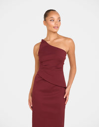 Hoda One Shoulder Midi Dress