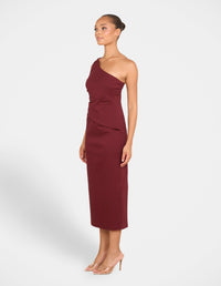 Hoda One Shoulder Midi Dress