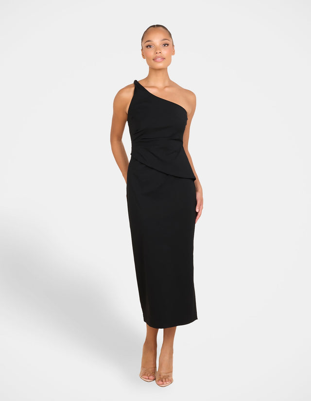 Hoda One Shoulder Midi Dress