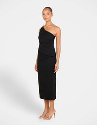Hoda One Shoulder Midi Dress