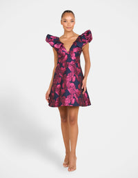 Helen V-neck Mini Dress