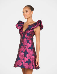 Helen V-neck Mini Dress