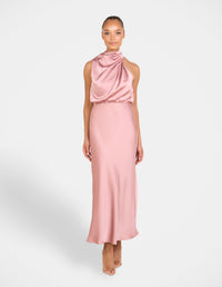 Dominic High Neck Midi Dress