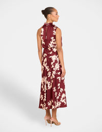 Valley High Neck Midi Dress