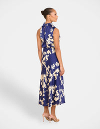 Wendy High Neck Midi Dress