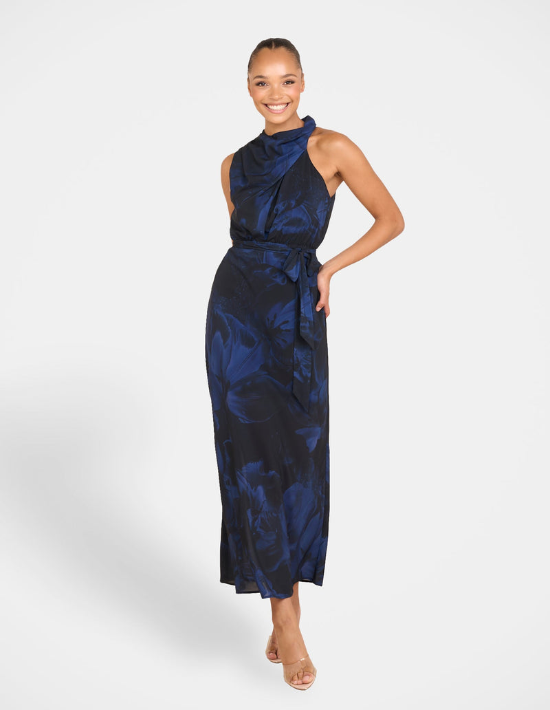 Roma High Neck Maxi Dress