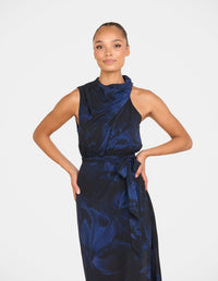 Roma High Neck Maxi Dress