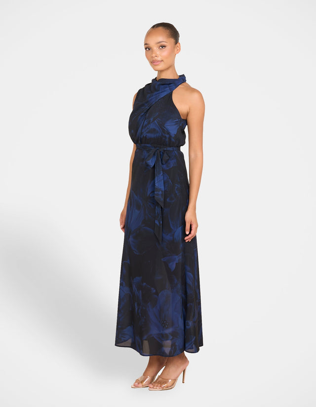 Roma High Neck Maxi Dress