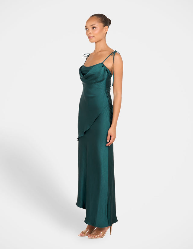 Helene Asymmetric Maxi Dress