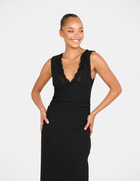 Tania Lace Front Maxi Dress