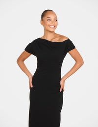 Xanthe Draped Neck Midi Dress