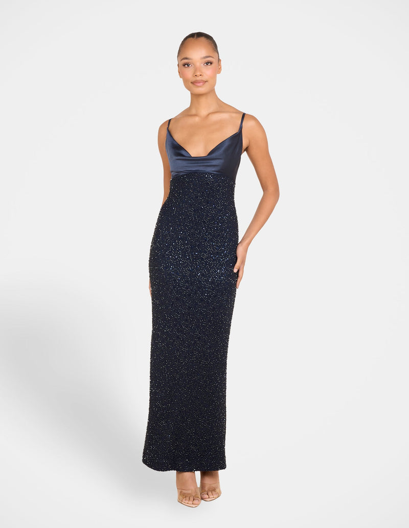 Adeline Cowl Neck Gown