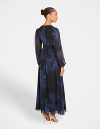 Sandra Deep V Maxi Dress