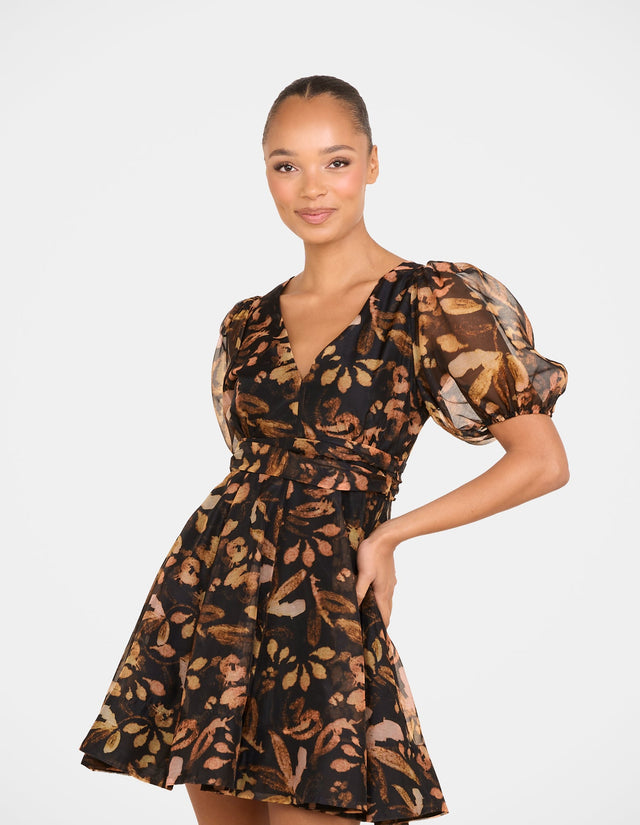 Paloma Puff Sleeve Mini Dress