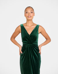 Elsie Sleeveless Velvet Gown