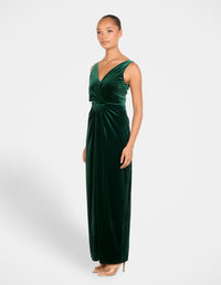 Elsie Sleeveless Velvet Gown