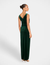 Elsie Sleeveless Velvet Gown