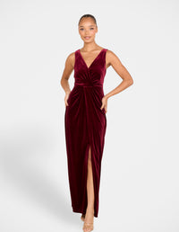 Elsie Sleeveless Velvet Gown