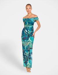 Brit Off Shoulder Maxi Dress