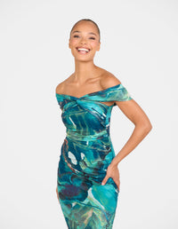 Brit Off Shoulder Maxi Dress
