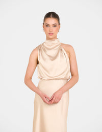Tate High Neck Gown
