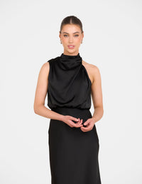 Tate High Neck Gown