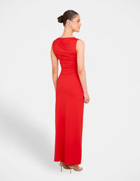 Quinby Sleeveless Ruched Dress