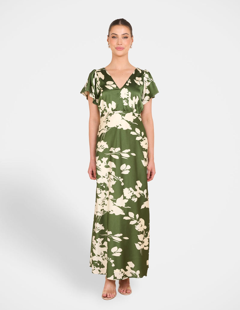 Fuji Satin Maxi Dress