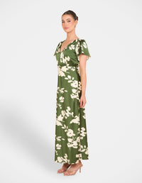 Fuji Satin Maxi Dress