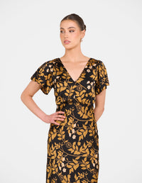 Quim Satin Maxi Dress