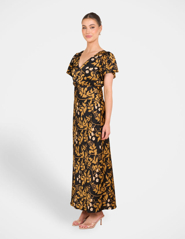 vaeda midi dress Baltic Born Womens Vaeda Midi Dress | Olive
