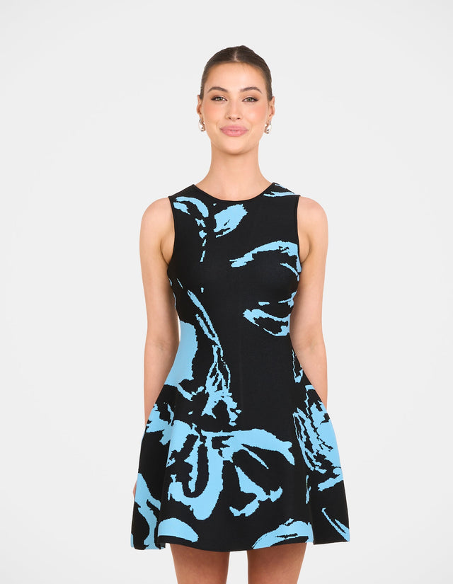 River A-line Knit Mini Dress