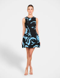 River A-line Knit Mini Dress