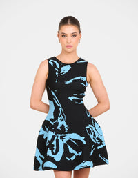 River A-line Knit Mini Dress