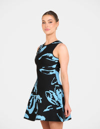 River A-line Knit Mini Dress