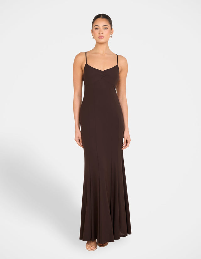 Cassidy Godet Mesh Gown