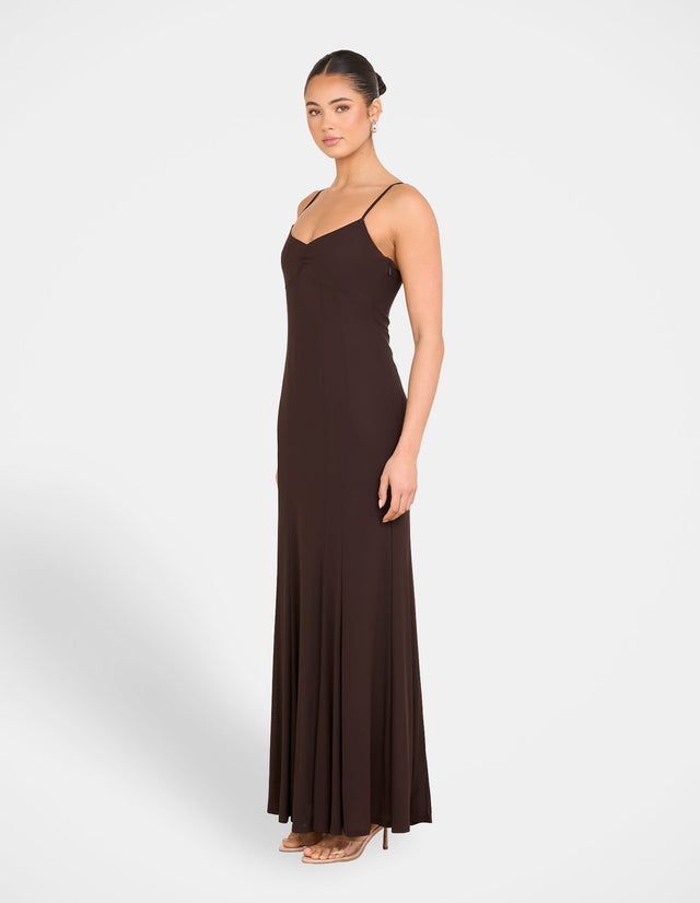 Cassidy Godet Mesh Gown