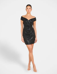 Nat Off Shoulder Mini Dress