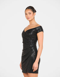 Nat Off Shoulder Mini Dress