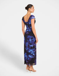 Xavier Cap Sleeve Maxi Dress