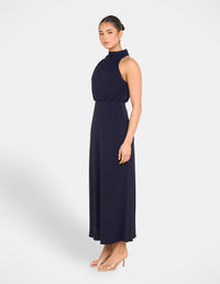 Billie High Neck Cowl Dress