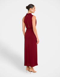Billie High Neck Cowl Dress