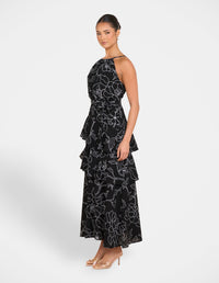 Yva Tiered Midi Dress