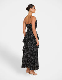 Yva Tiered Midi Dress