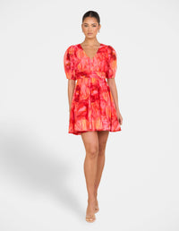 Cammi Puff Sleeve Mini Dress