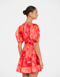 Cammi Puff Sleeve Mini Dress